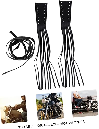 Miniatura 4 de INOOMP 1 par de empuñaduras de borla para motocicleta, palancas de freno de bicicleta, empuñaduras de manillar de motocicleta, palanca de