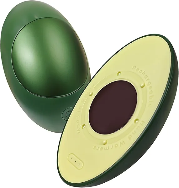 Hand Warmers Rechargeable 2 Pack, 5000mAh Avocados Shape Electric Hand Warmer, Reusable Pocket Size Hand Warmers, Hot Hands Gifts for Women, Men, Fishing, Camping Hunting