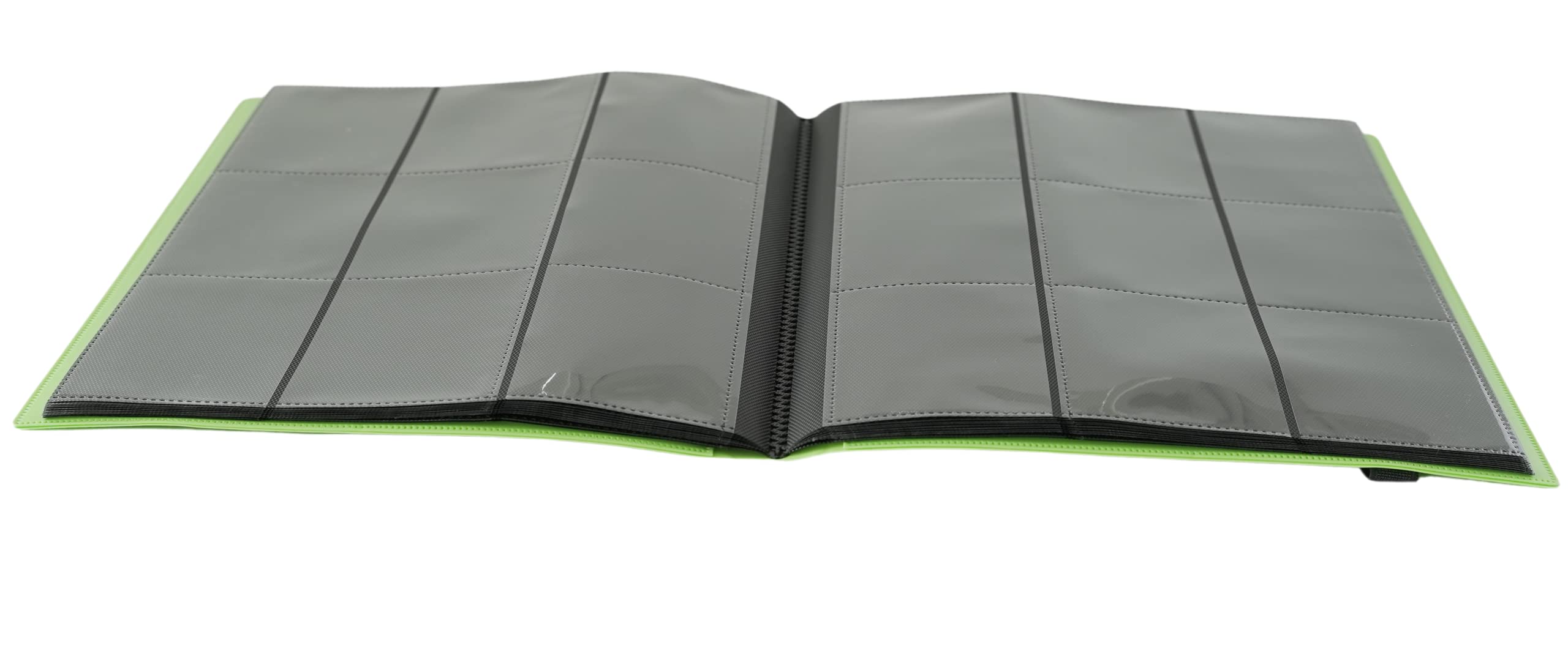 Card Guardian Album Per Carte Collezionabili – Raccoglitore A 9 Tasche, 360 Posti, Senza PVC, Verde Lime, Per MTG, Pokemon, YuGiOh, Carte Sportive
