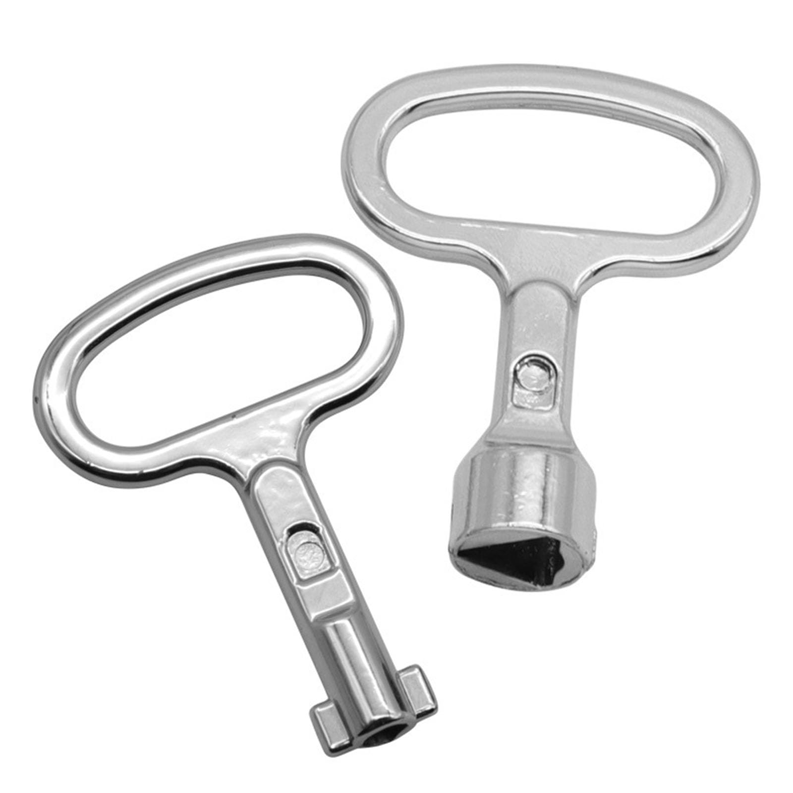 Msioytog 2Pcs Cabinet Spanners Keys Socket Wrench Triangle Socket Used In Electric Cabinets, Elevator, Water Meter Valves Water Spigot