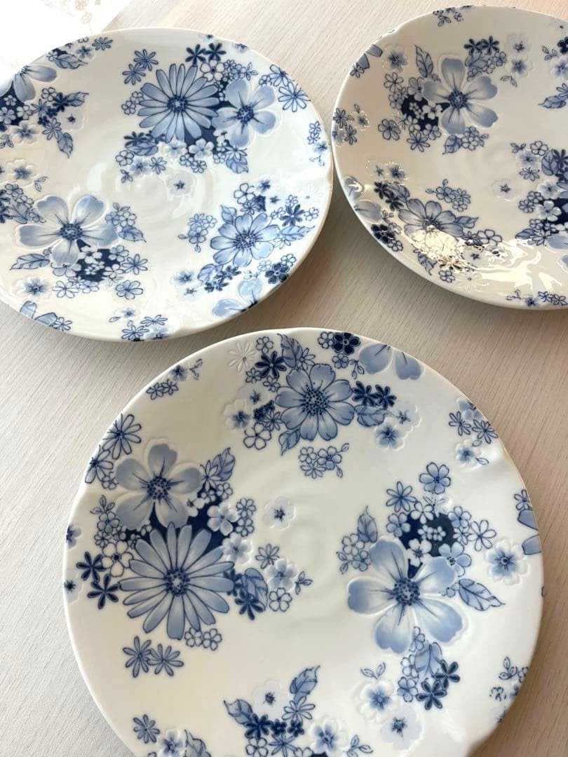 青と白の花柄 陶器皿 美濃焼 Amazon.co.jp: 美濃焼 有吉窯 花柄 お皿 ブルー系 : ホーム＆キッチン