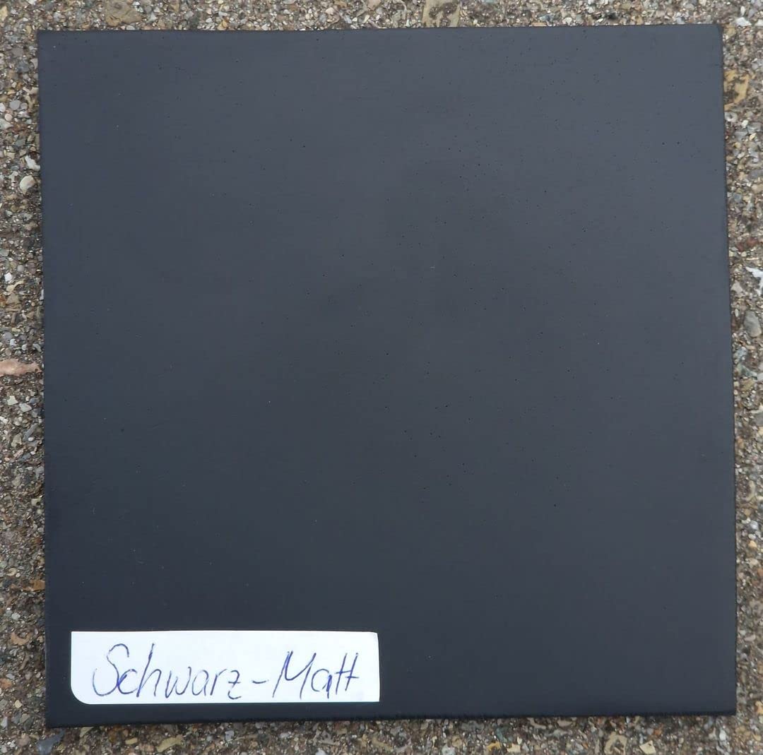 Blumenkübel Fiberglas quadratisch 30x30x30cm elegant schwarz-matt.