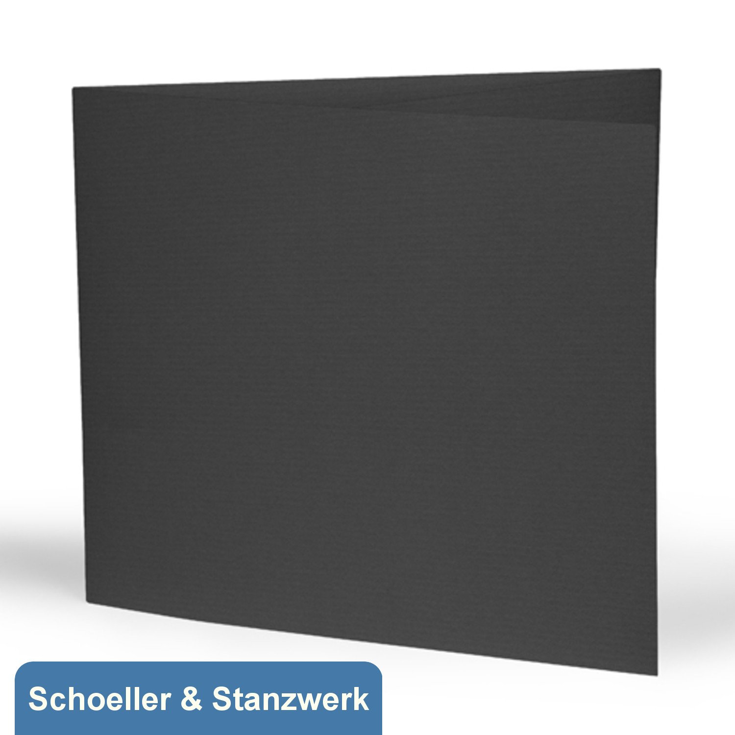 Schoeller & Stanzwerk© - 10 Stück 3-teilige Portraitmappen für 13x18 cm Fotos mit 2 Passepartouts und Bildertasche in schwarz