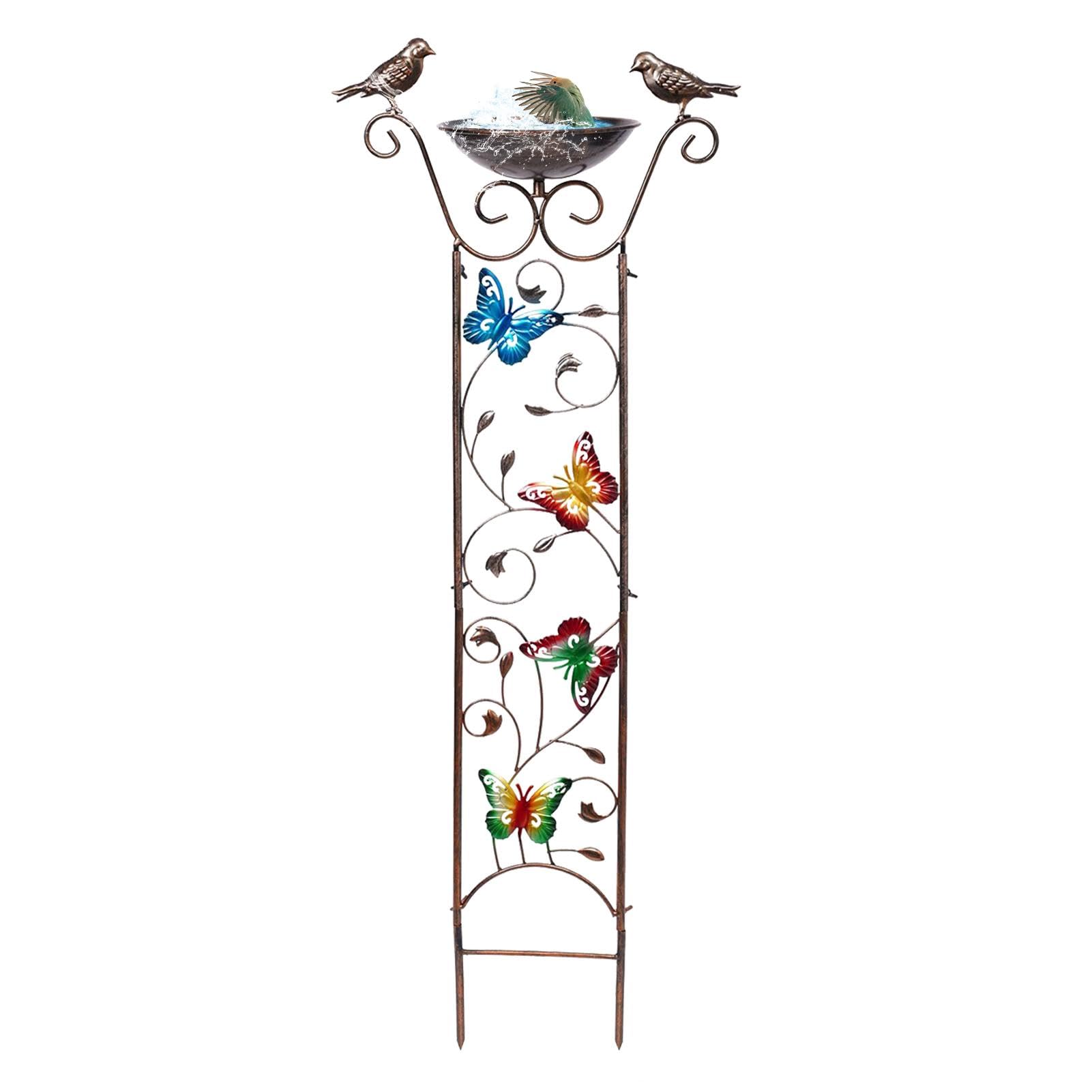 Bain d'oiseaux d'extérieur et station d'alimentation pour plantes
