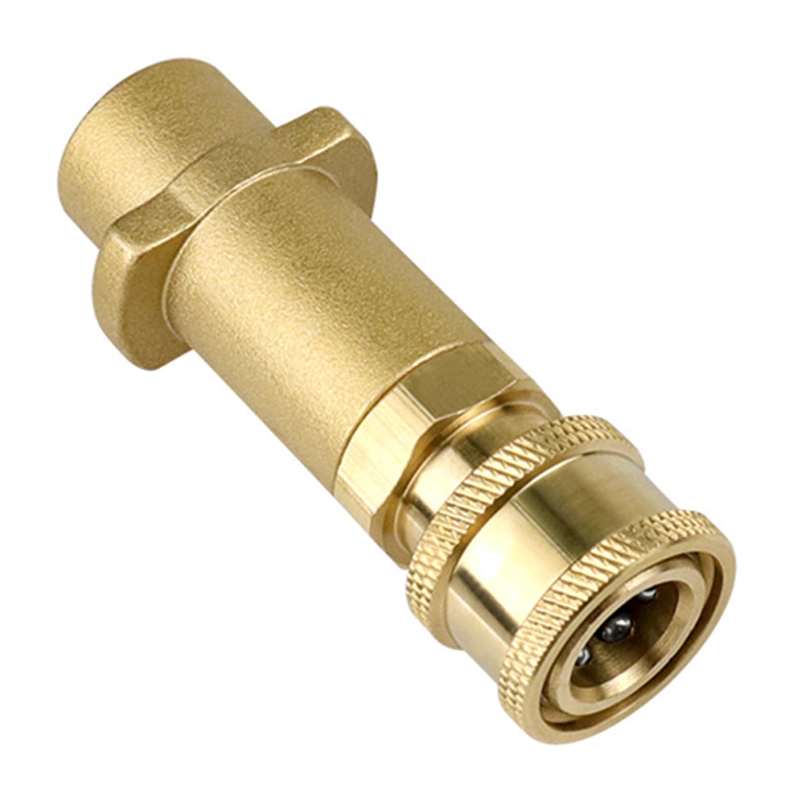 High Pressure Washer Adapter Brass 1/4" Connector Quick Insert for K3K4K5K6K7 High Pressure Washer Foam Nozzle High Connector