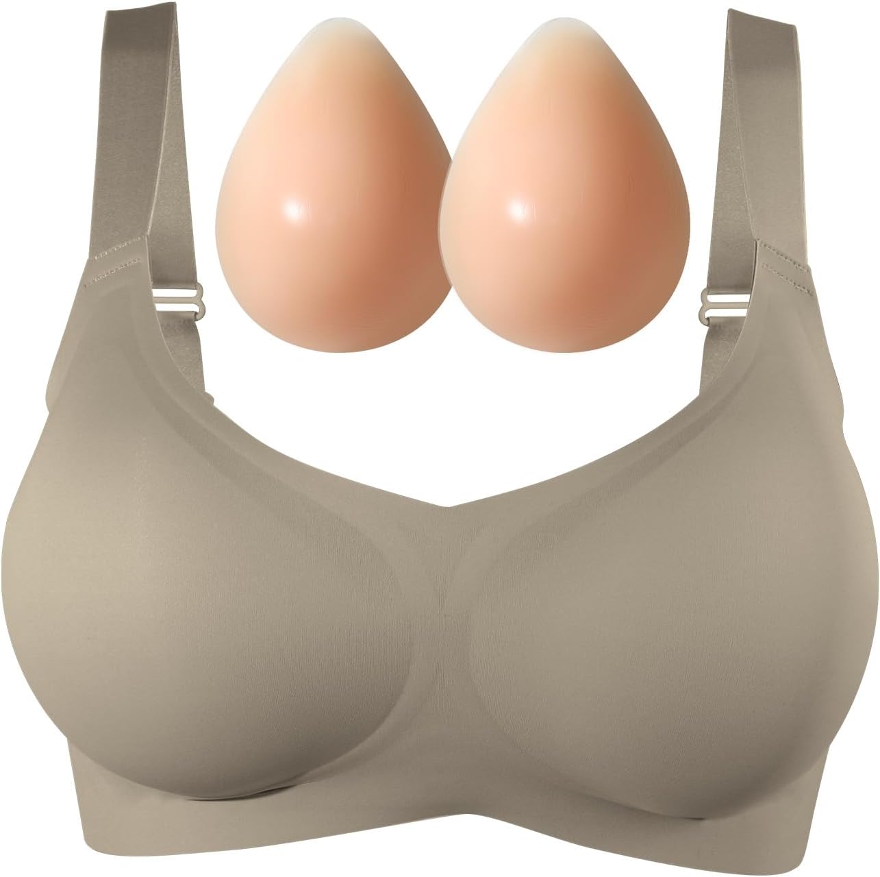 Mastectomy Bra with Breast Form Seamless Post-Surgery Pocket Bra for Breast Prosthesis Enhancement Inserts