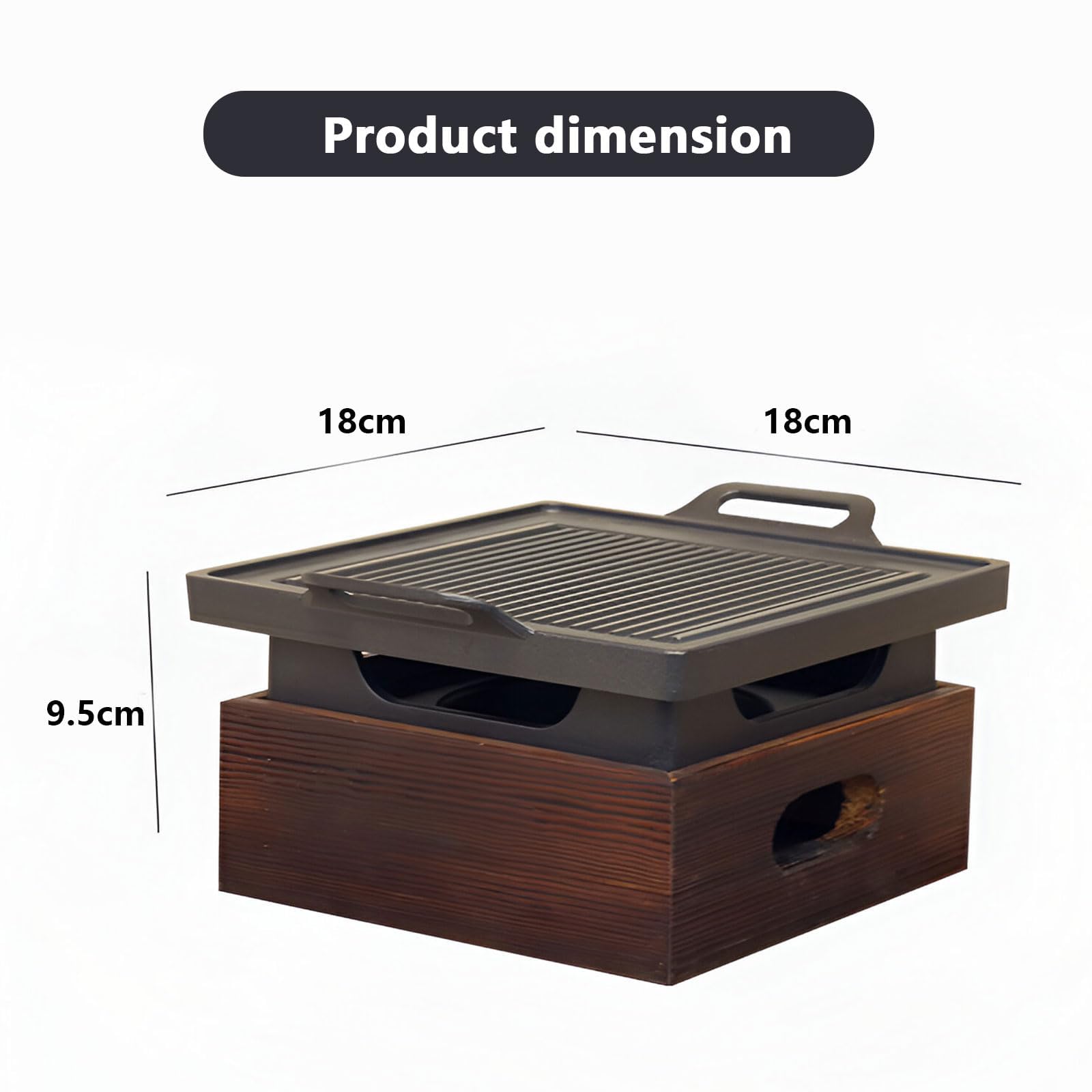 Barbecue portatile – Barbecue giapponese a carbone per campeggio, picnic e viaggi – Griglia da tavolo per riunioni di famiglia