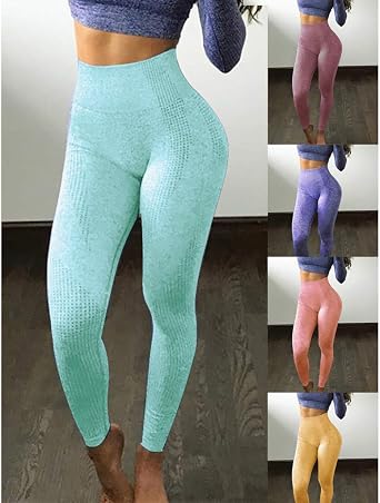 Women Leggings Hip Seamless Jacquard 