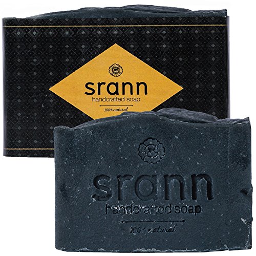 Bamboo Charcoal Face & Body Soap - Deep Cleansing, Anti Acne & Pimples - Thai Spa Quality- Natural Organic Moisturizer From 7 Therapeutic Grade Essential Oils - Handmade, Fair Trade- 4.25 Ounce Bar