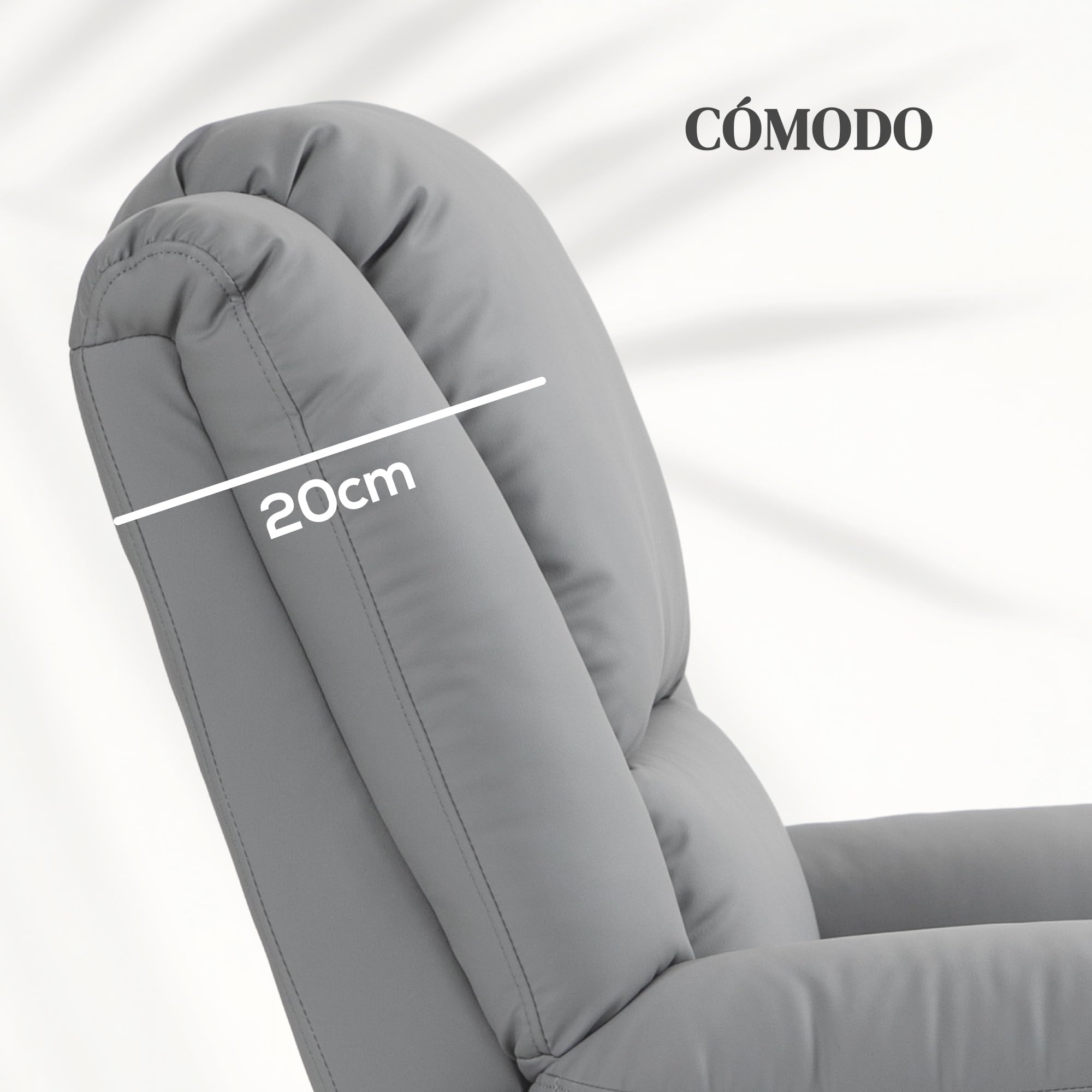HOMCOM Sillón Relax Reclinable Eléctrico Levanta Personas Sillón Elevador con 8 Punto de Masaje Calor Lumbar 2 Controles Remotos Reposapiés Tela Resistente a los Arañazos y Bolsillo Lateral Gris
