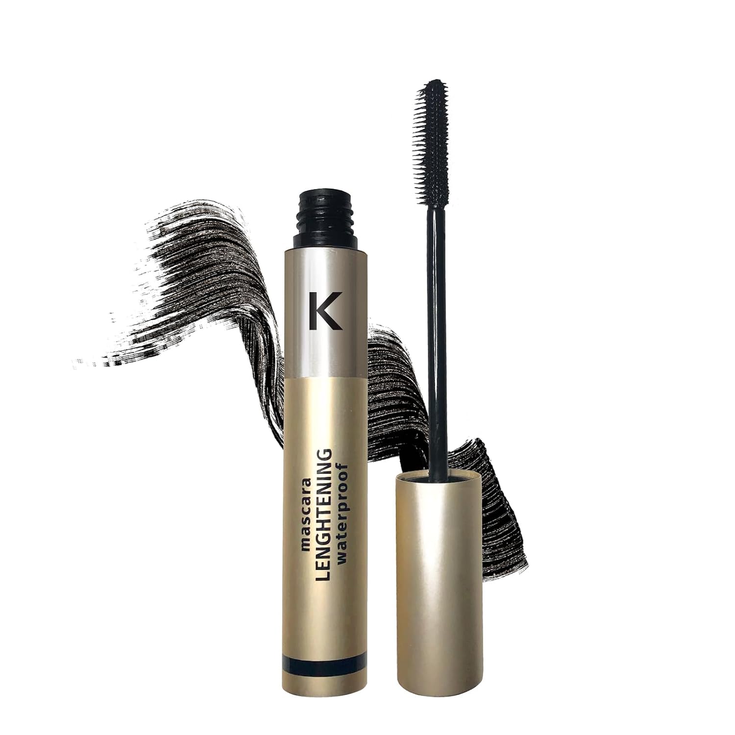 Ultra Lengthening Dramatic Effect Black Mascara, Waterproof & Long Lasting Formula, Length Maximizing Wand, Up to 48 Hrs Long Wear, Paraben Free & Cruelty Free, 1 Count