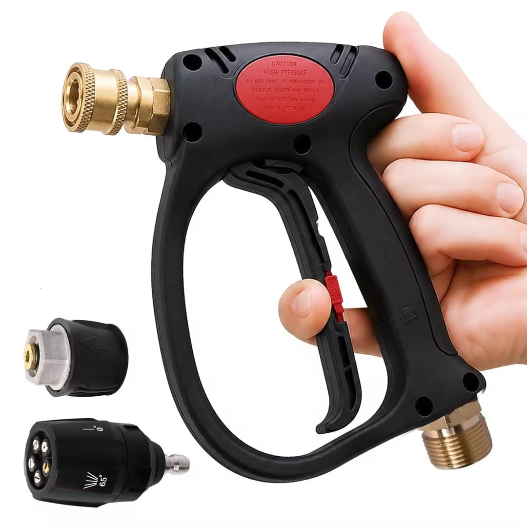 高圧洗浄機　ケルヒャー　圧力調節ショートガン　アダプタ　調整可能ノズル　タオル Amazon.co.jp: 【10歳の子供でも使える超省力ショートガン，手が小さい
