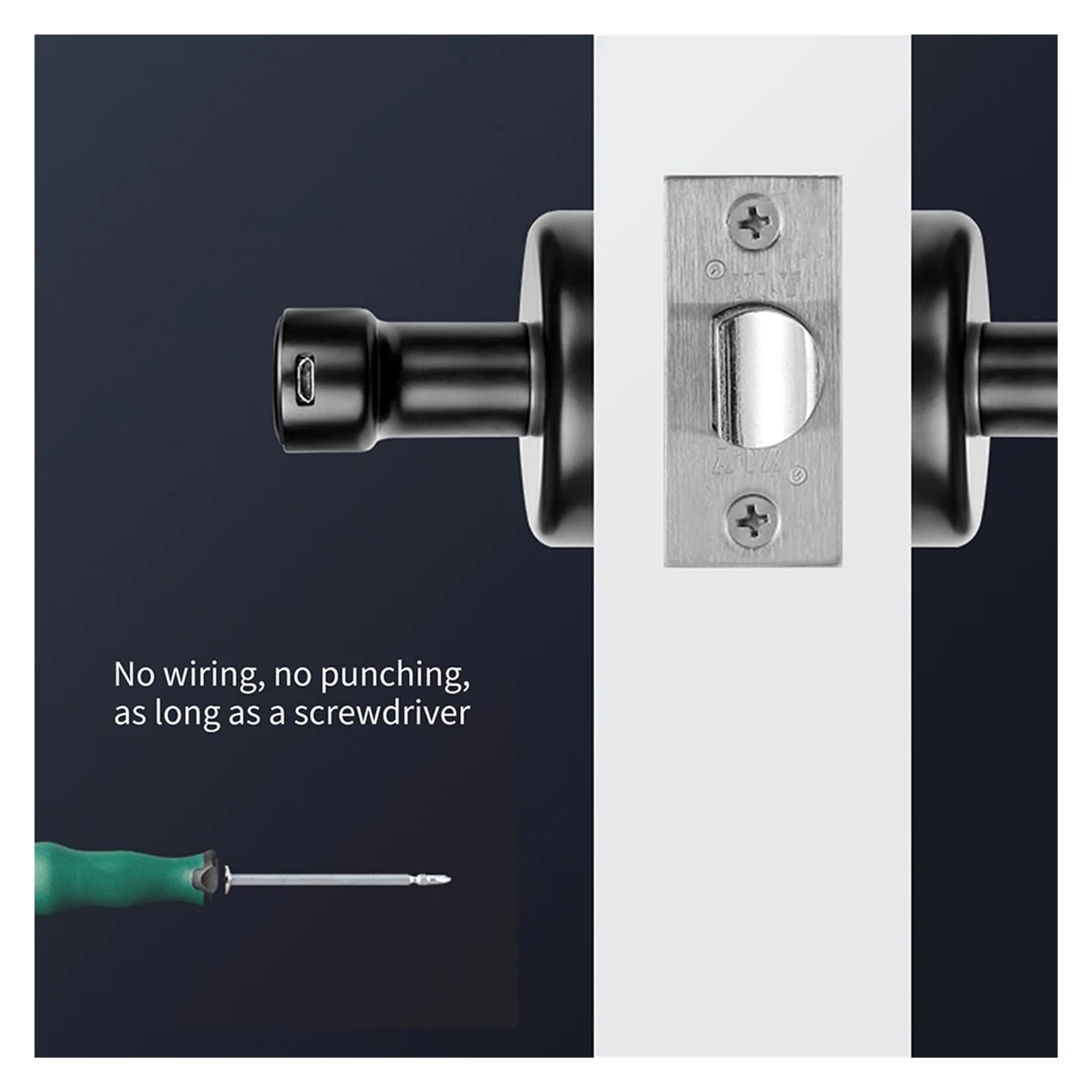 Nuevo Cerradura de puerta súper seguridad con huella dactilar, cerradura manija palanca contraseña del teclado biométrico inteligente sin llave, Control por aplicación(Silver Pink)