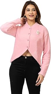 Women's Winter Cardigan Sweater, Long Sleeve, Casual Knitwear-picture-27