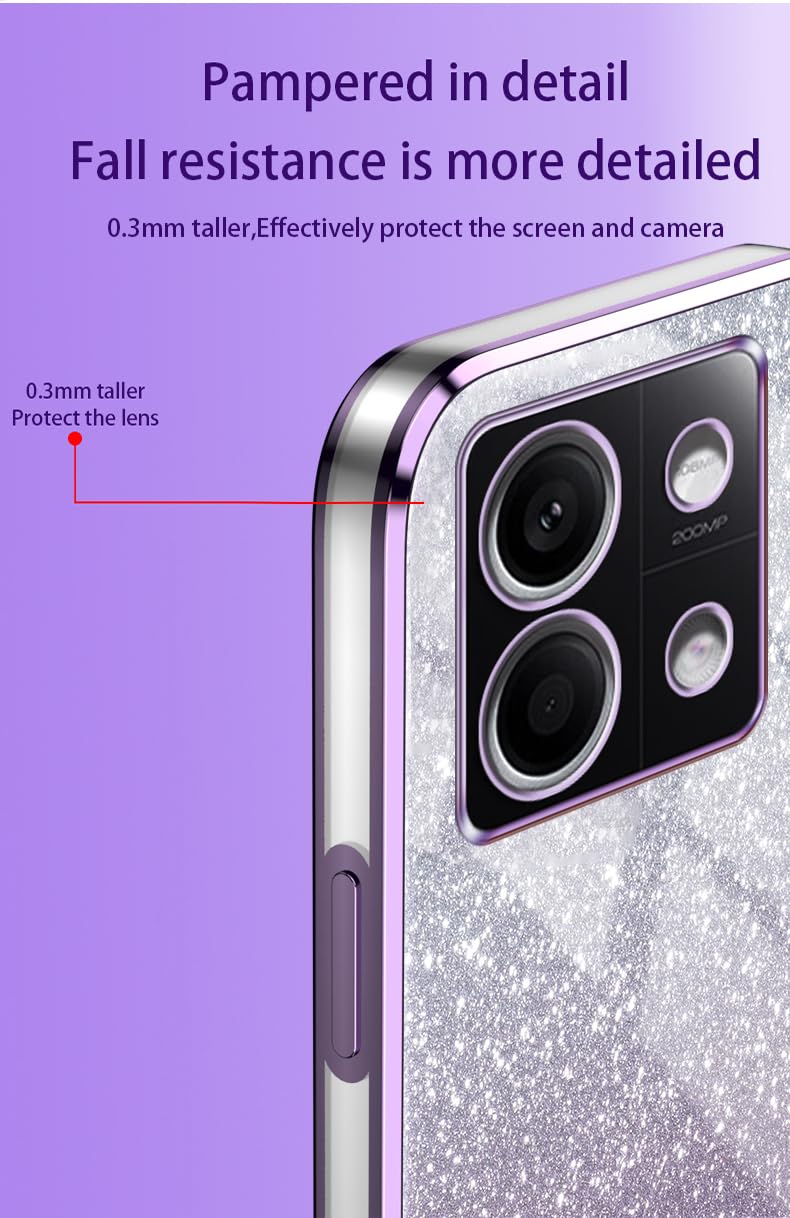 Cover GOKEN Per Oppo A76 4G / Oppo A36 4G Con Effetto Gradiente Blu/rosa, Custodia In Silicone TPU Flessibile, Include 2 Pellicole In Vetro Temperato - 4