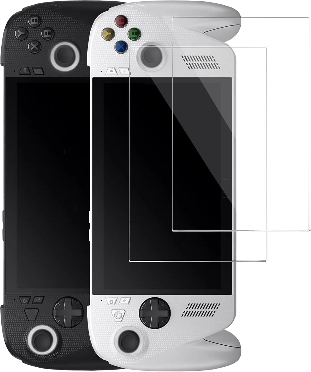 Protector de pantalla de vidrio templado para ROG Xbox Ally X/Ally 2025 Protector de pantalla de 7 pulgadas Dureza 9H Ultra HD Antihuellas Sin burbujas Paquete de 2