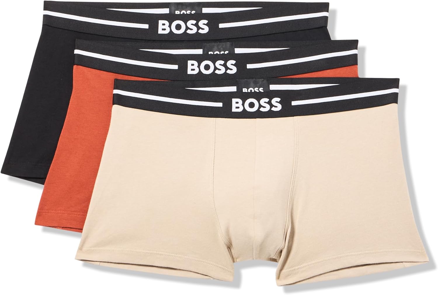 BOSS Men's 3-pack Bold Logo Trunks