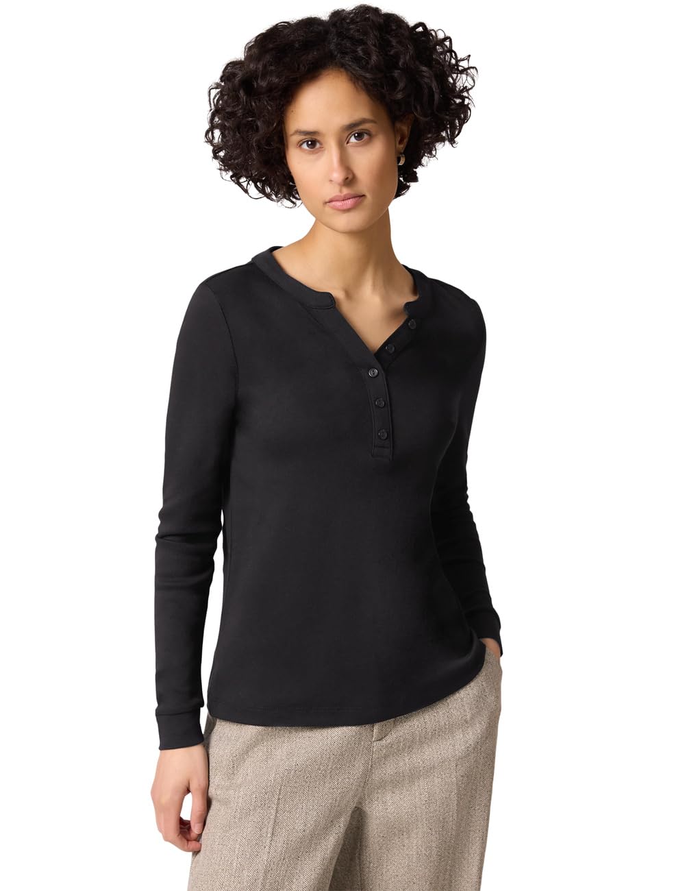 Street One Damen Shirt in Unifarbe