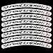 TRIUMPH STREET TRIPLE 675 JANTE ROUE décalque autocollant graphique x 12 Blanc
