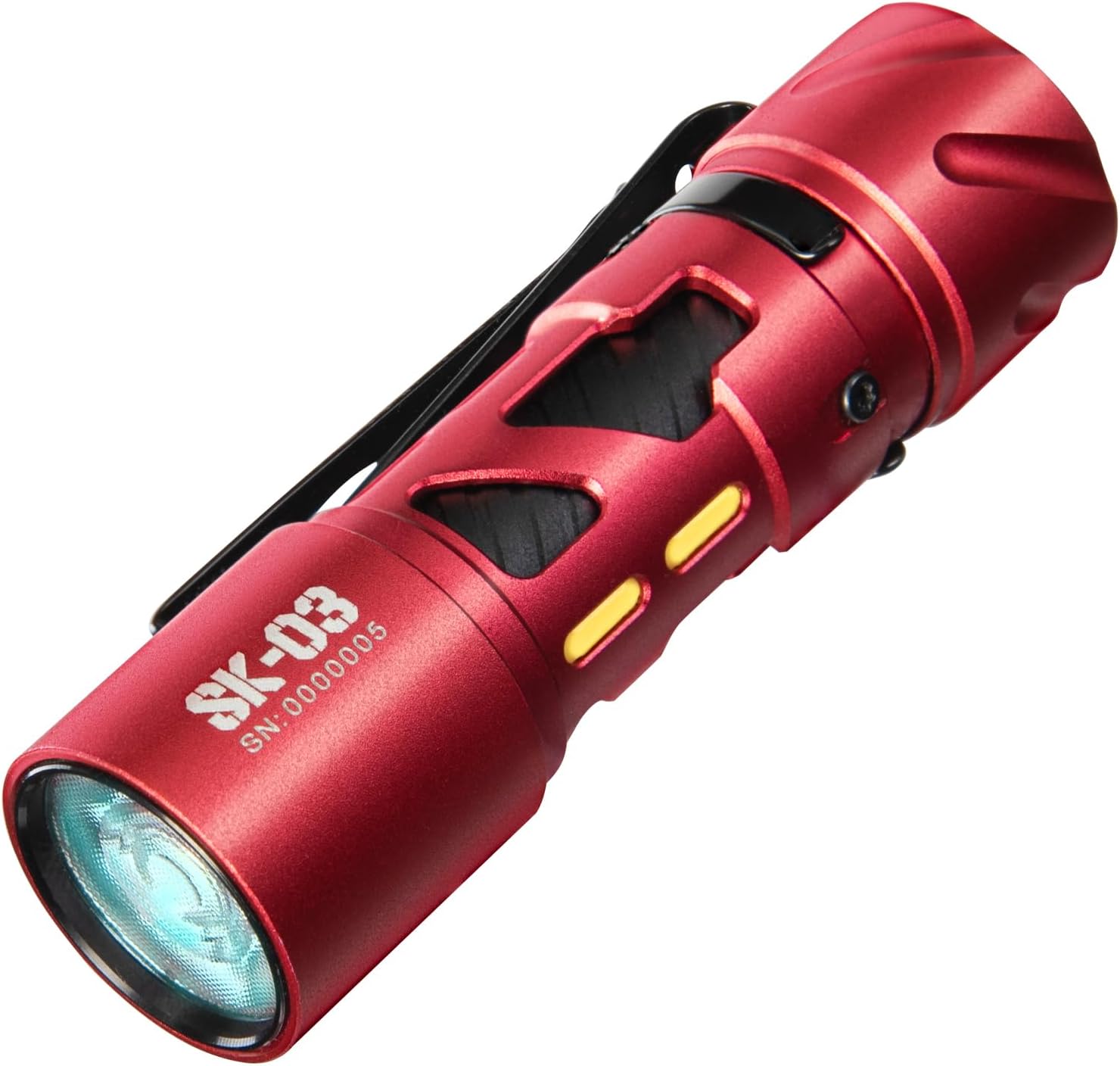 LOOP GEAR SK03 Small EDC Flashlight with 6 Mode & 4 Detachable Color Filter