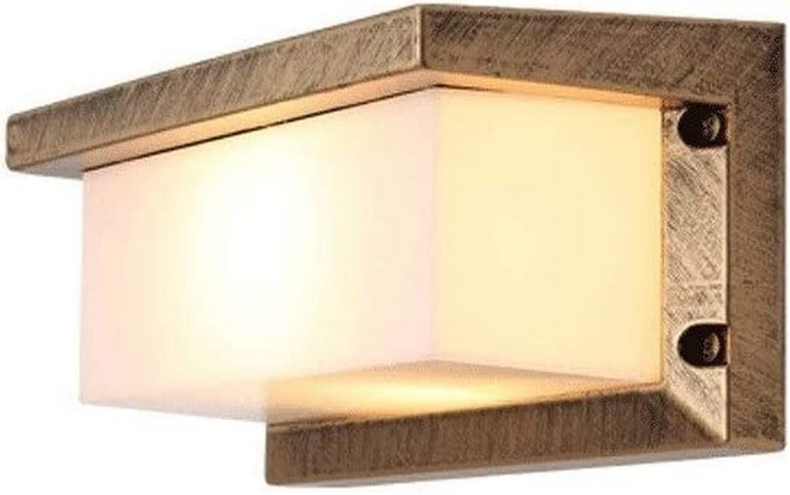 VDOQTLJT Outdoor Waterproof Wall Lantern LED Garden Light Rustproof Aluminum Villa Porch Decor Pillar Lamp Courtyard Street Lighting Bedside(Bronze)