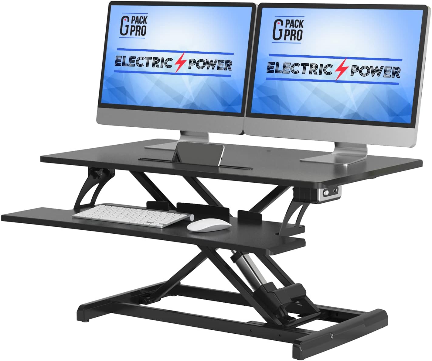 Electric Standing Desk Converter with Dual Computer Jordan Ubuy