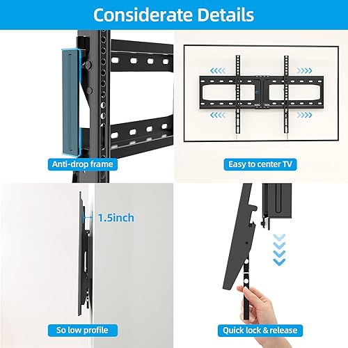 Miniatura 4 de HOME VISION Soporte de pared para TV de 32 a 86 pulgadas, capacidad de 165 libras, VESA máximo de 23.622 x 15.748 in, se adapta a pernos de 12/16/24