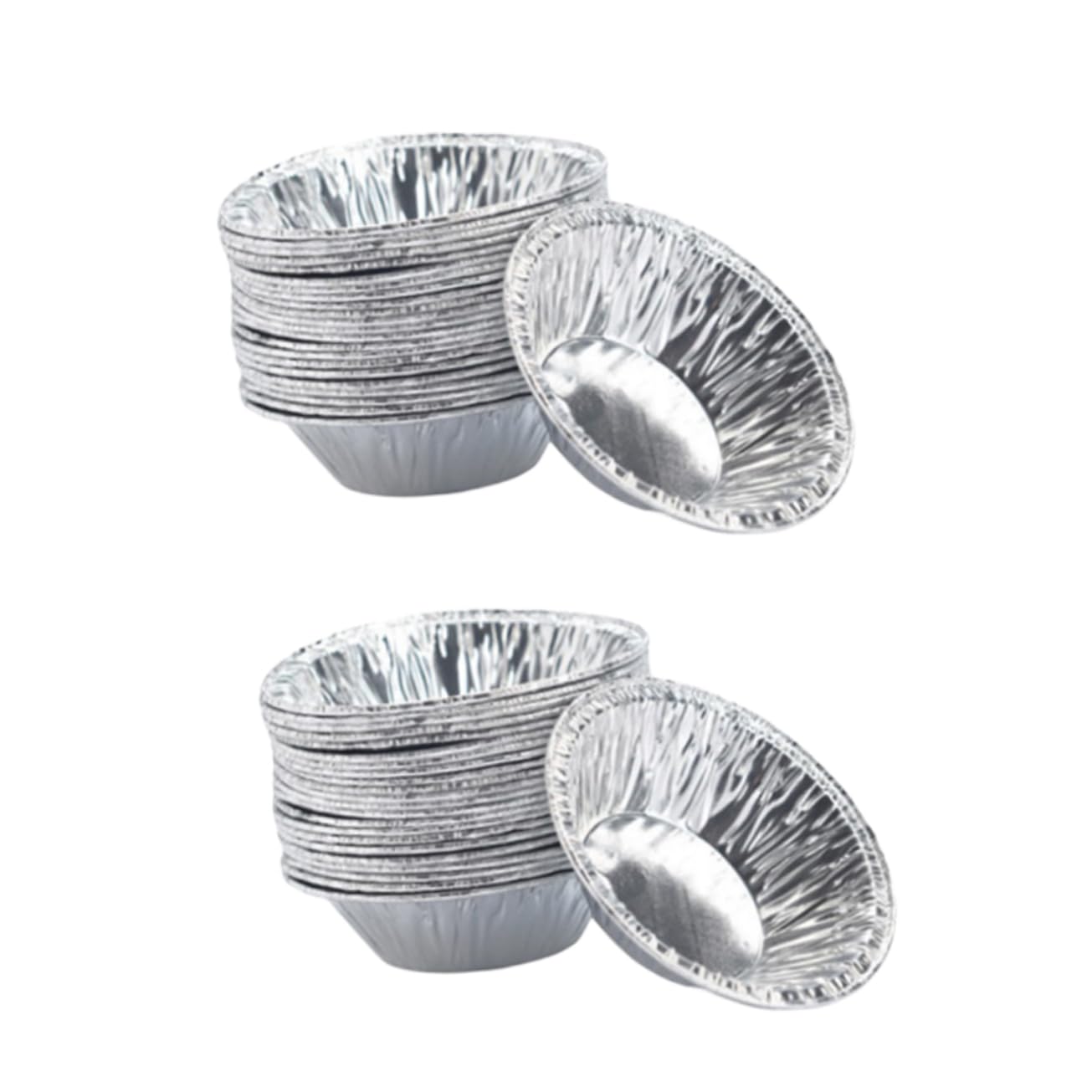 MUCKLILY 200Pcs Non Stick Flower Tart Pans Muffin Mold for Baking Egg Tarts and Cupcakes Reusable Kitchen Bakeware for DIY Desserts