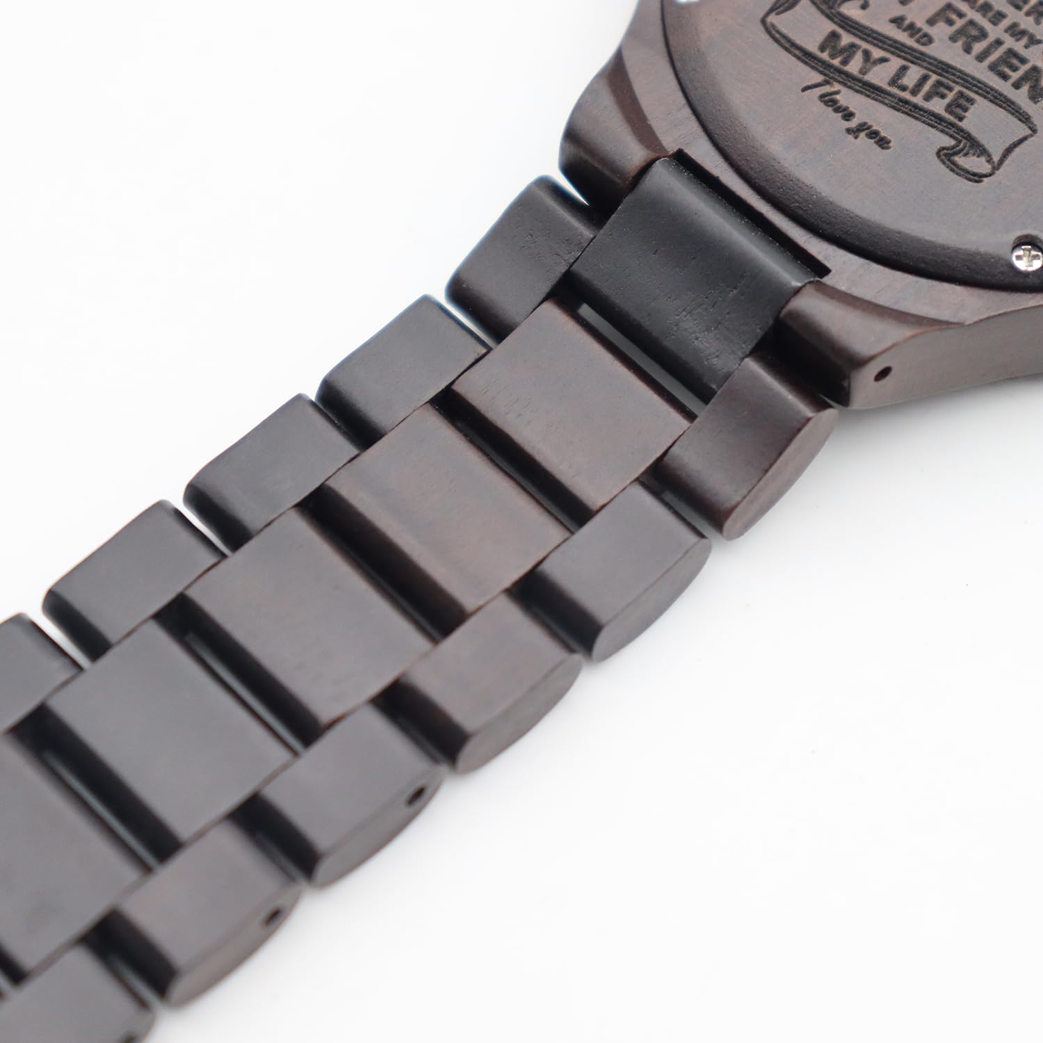Regalo personalizado para hombres – Reloj de madera grabado personalizado, 8º aniversario de boda para marido, regalo del día del padre para marido, regalo de cumpleaños para marido
