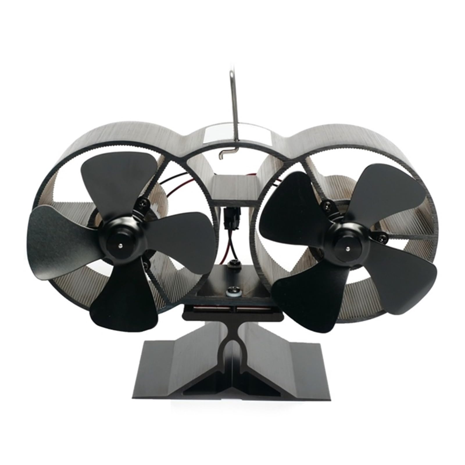 Ventilador Estufa Leña Ventilador De Estufa Leña Con Motor Calor TOP Chimenea Doble 8 Aspas Silencioso