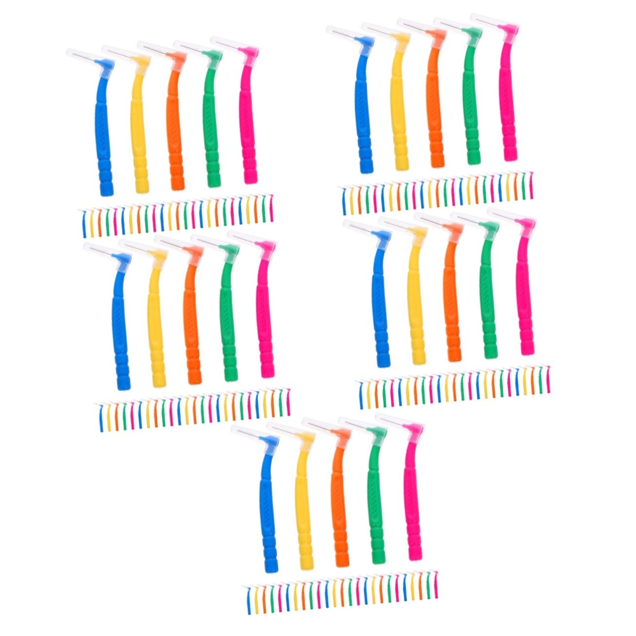 150pezzi Interdental Brush Spazzolini Per Orale Per e Spazi Interdentali Adatti Per Ortodontici Difficili