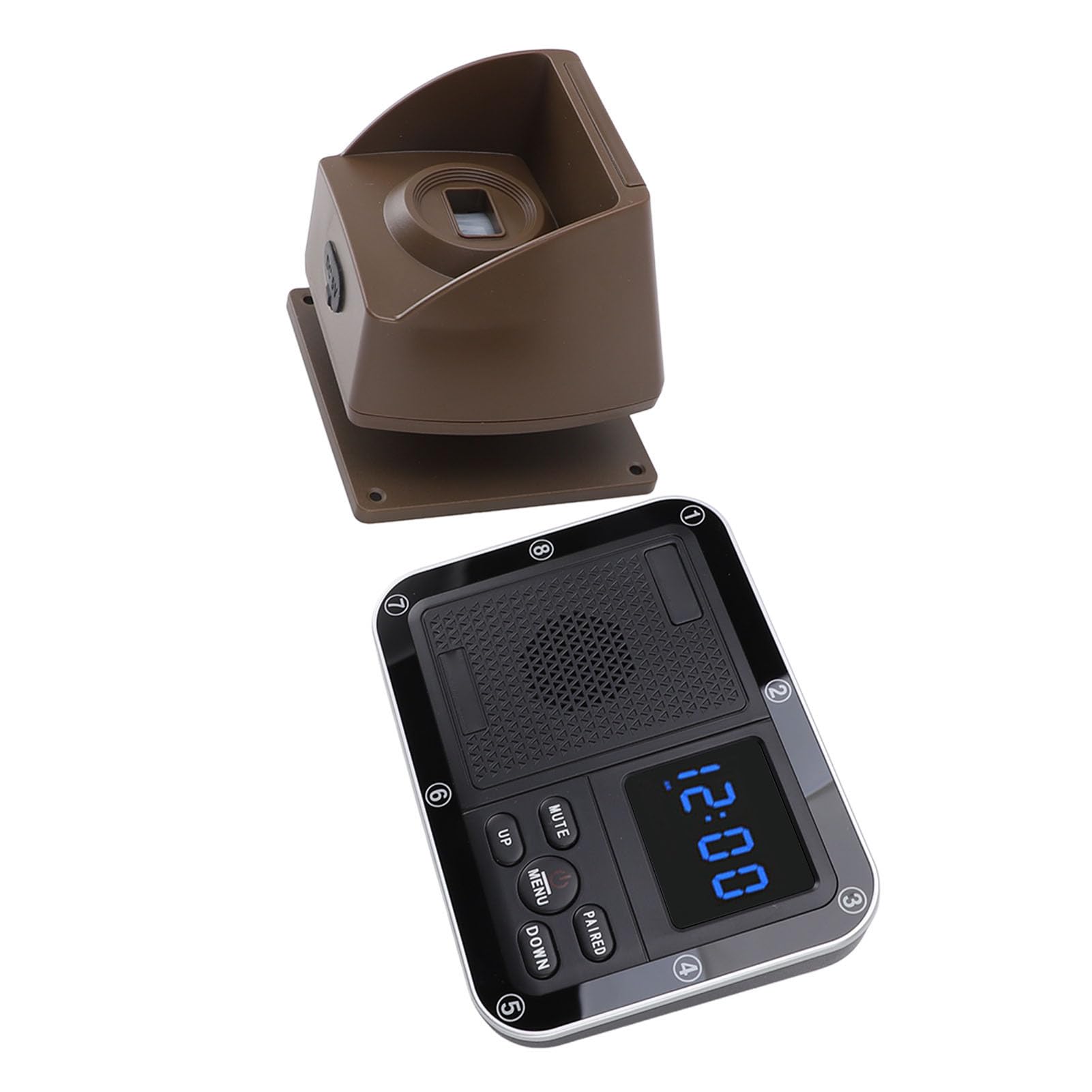 Alarma Solar para Entrada, Detectores de Sensores de Movimiento para Exteriores a Prueba de Polvo, Impermeables, con Alcance de 2624,7 Pies de Largo, para el Hogar, la Empresa