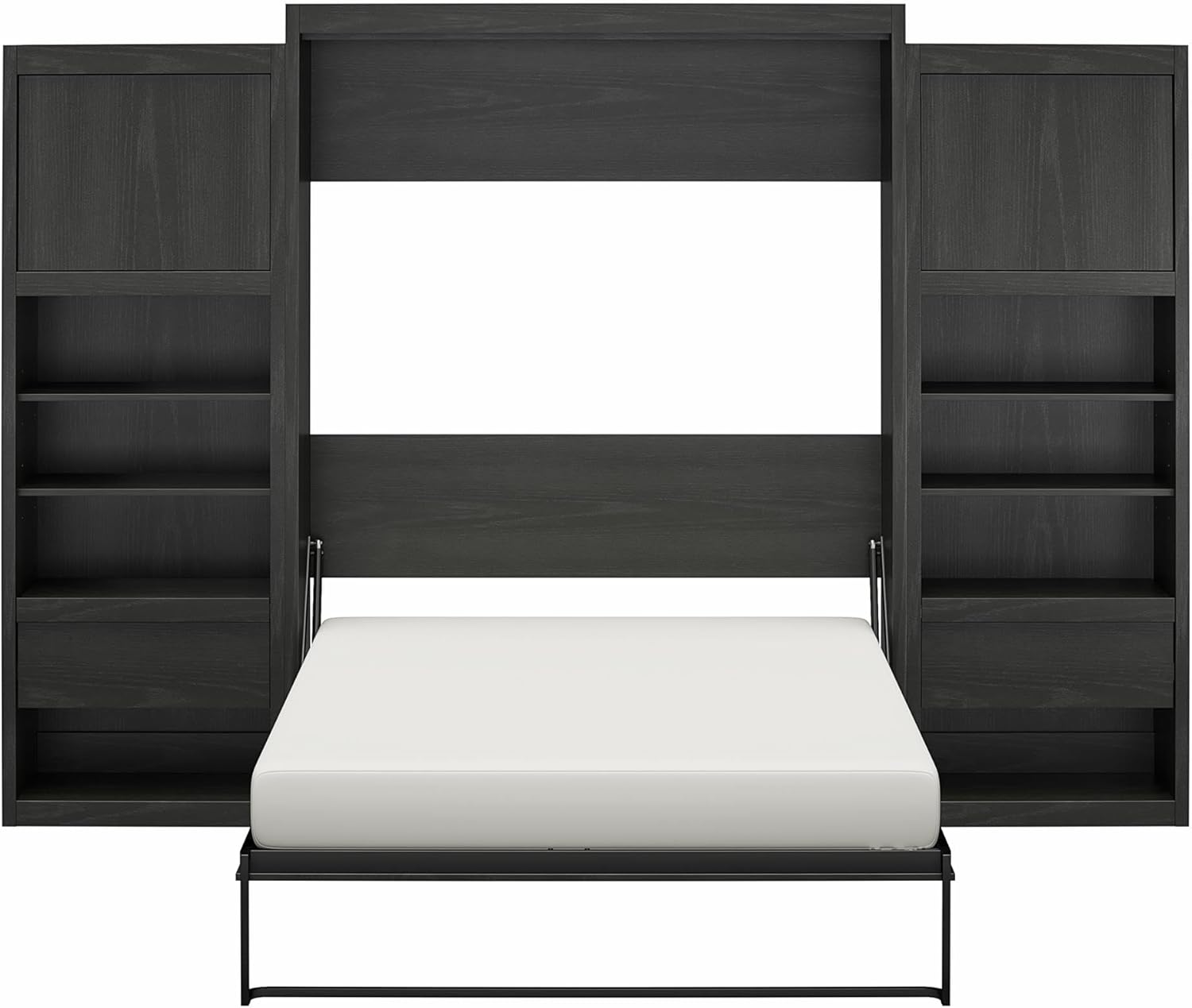 Amazon.com: REALROOMS Halstead Queen Size Murphy Bed with 2 Nightstand ...