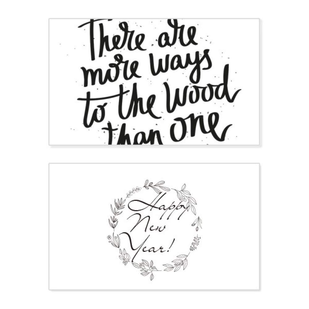 Tarjeta de Año Nuevo con frase en inglés para regalar buenos deseos 5