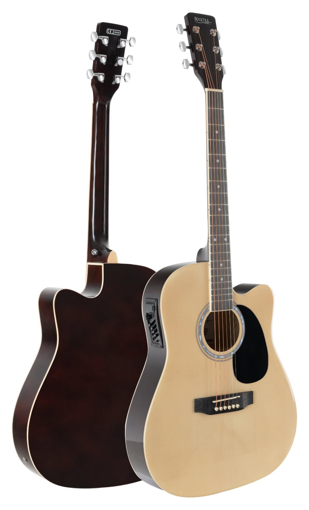 Rocktile WSD-8CE-NT Slim Line Set de Guitares Western, Général, Poids: 1 | Modèle: WSD-8CE-NT, 9 kg, Nombre de cordes: 6, Orientation: droitier, Corps, Forme du corps: Slim Line Dreadnought, Manche