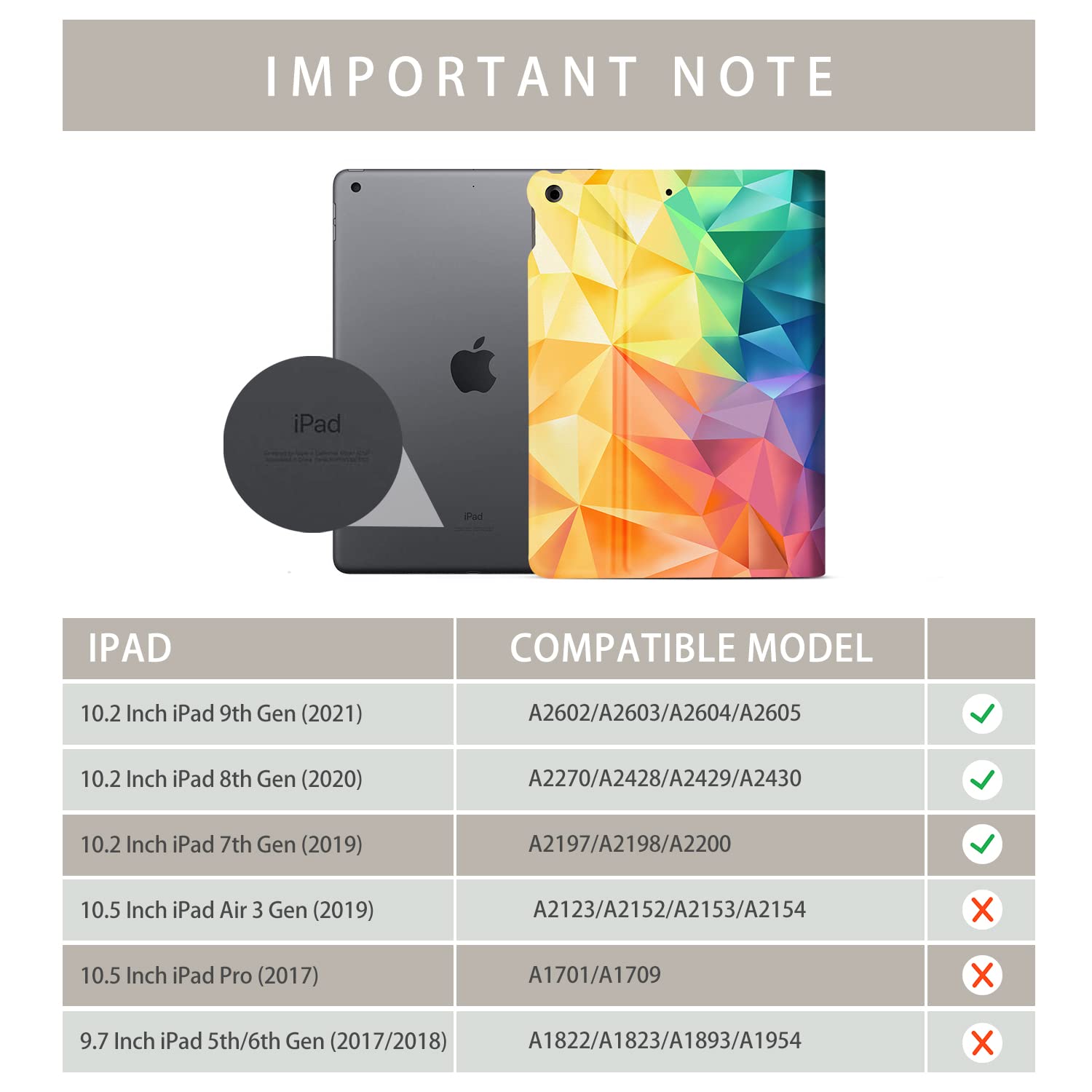 RHINOSHIELD Case For IPad Compatible With IPad 9th Gen 10 2 Inch Multi Angle Stand Detachable Magnetic Folio Auto Sleep Wake Cover Drop Resistant Shock Absorbent Ultimate Gray