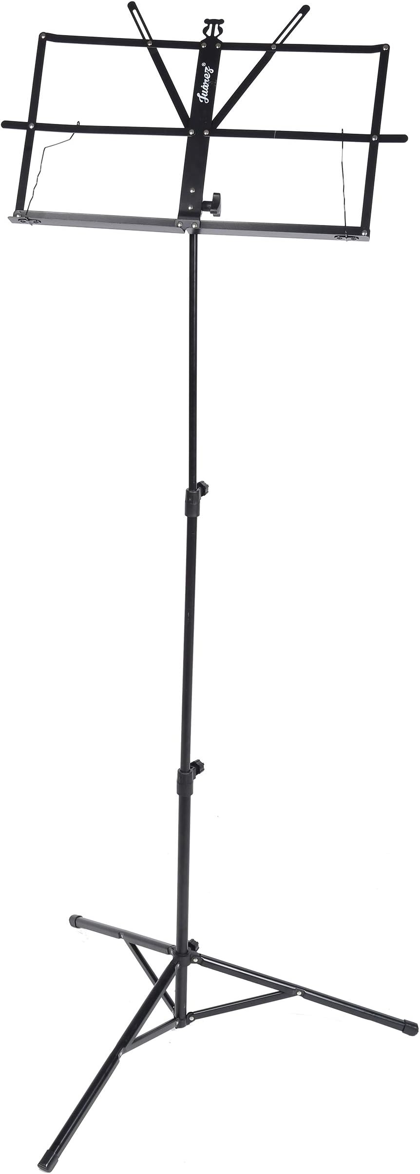 JUAREZ JRZ06NT Foldable Music / Notation Stand | Height Adjustable Metal Sheet Music Stand | Lightweight Tripod Stand for Guitar, Keyboard, Violin & Vocal Practice