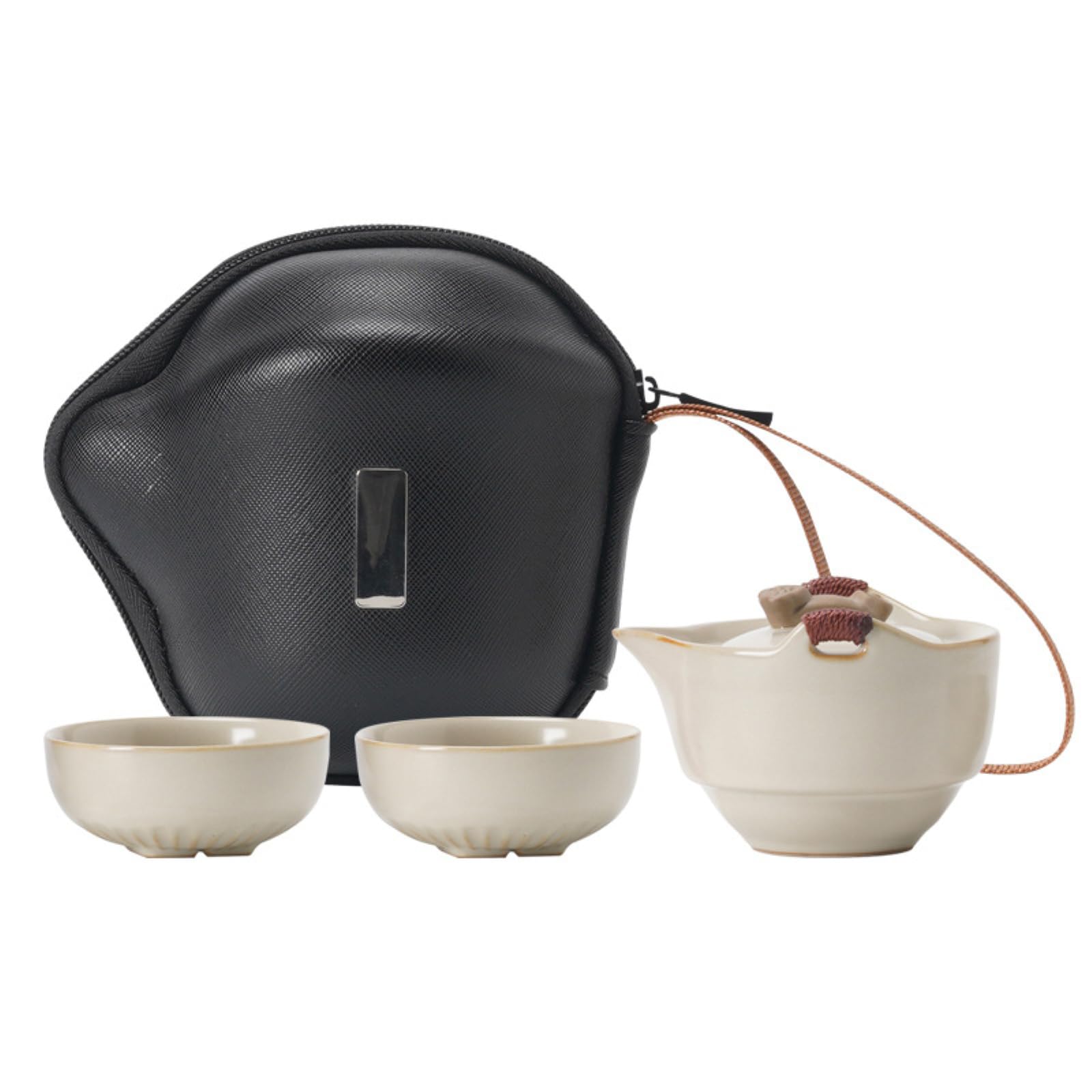 70 ml - 160 ml beżowy zestaw do herbaty Ruyao Quik Cup zestaw do herbaty na zewnątrz z filtrem do herbaty ze stali nierdzewnej -70 ml - 160 ml