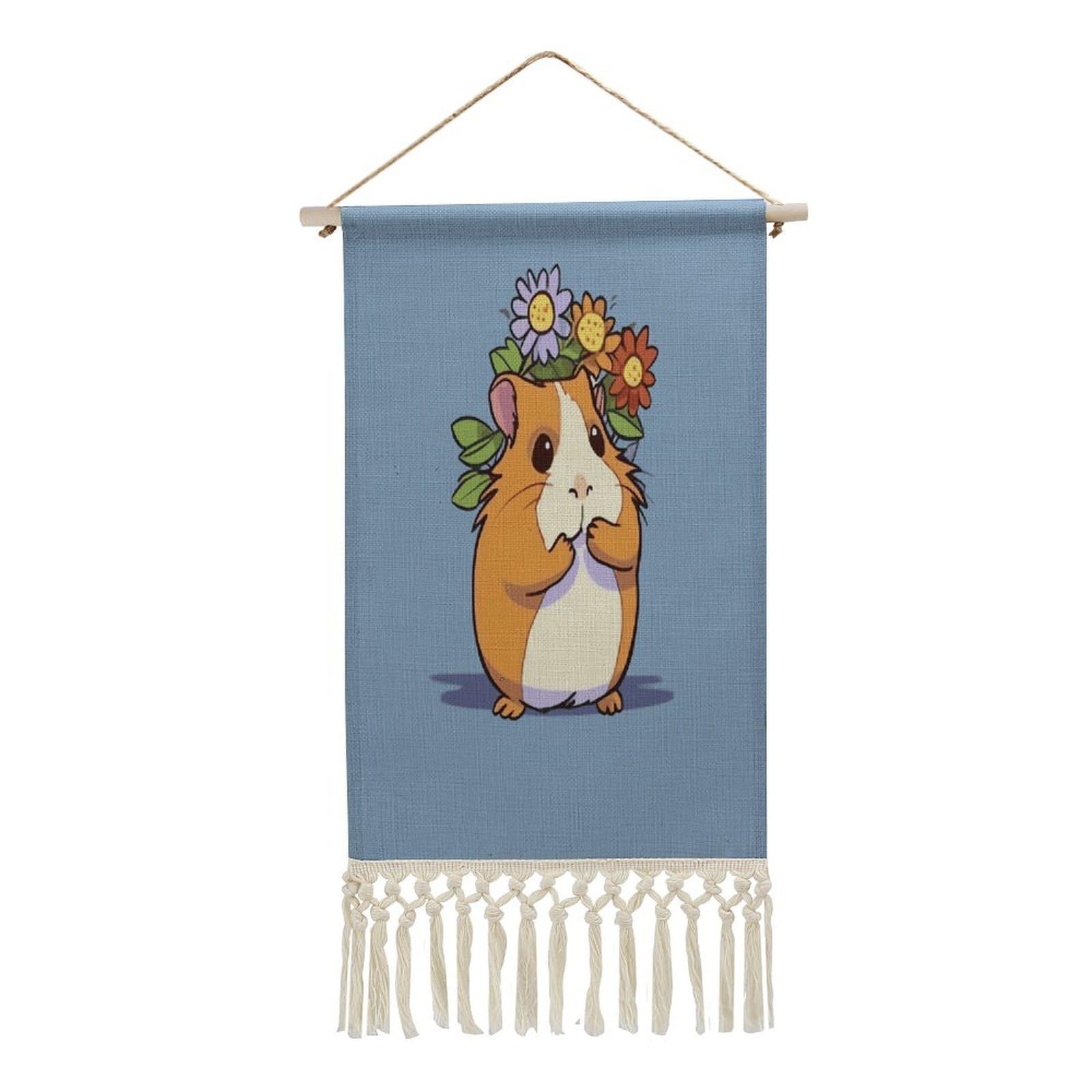 Adfgyerh Style Smiling (27) Tapestry With Tassels Cotton And Linen Hanging Posters, Wall Art For Travel Gift, Wall Tapestry For Office Home Decor Bedroom Living Room Decor