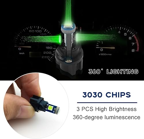 Miniatura 6 de QUICTO Bombilla LED para tablero súper brillante, T5 37 74 bombilla LED con enchufe de bloqueo giratorio PC74 PC37, para bombilla de automóvil, luz