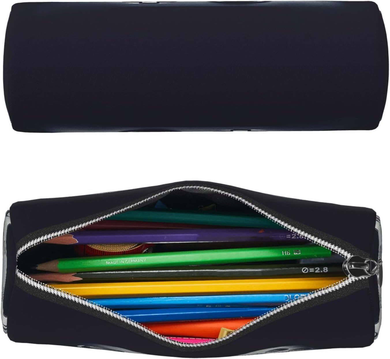 Cylindrical Leather Storage Bag Gaming Controller Pattern Print Cosmetic Bag Cute Travel Makeup Bag Cosmetic Bag Small Pouch Gift For Women image 2