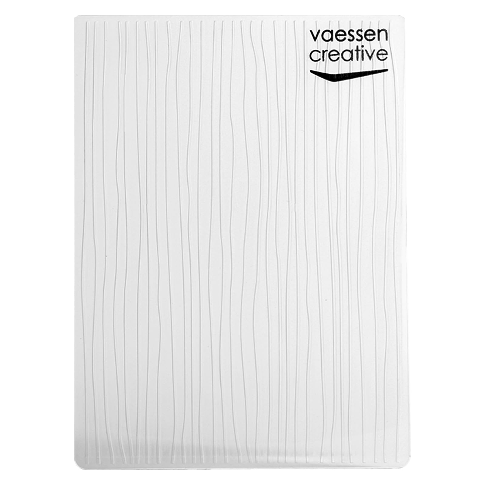 Vaessen Creative Carpeta de Embossing, Líneas 14,6 x 10,8 x 0,5 cm, 1 pieza, para Tarjetas de Cumpleaños, Tarjetas de Nacimiento, Tarjetas de Navidad y Manualidades con Papel
