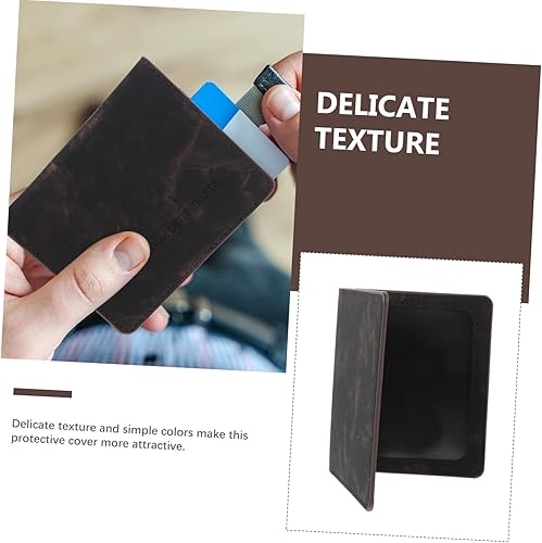 Miniatura 9 de VALICLUD 2 fundas de almacenamiento portátiles para pasaporte para portón de pasaporte, funda protectora de viaje, negro, tarjetas protectoras de