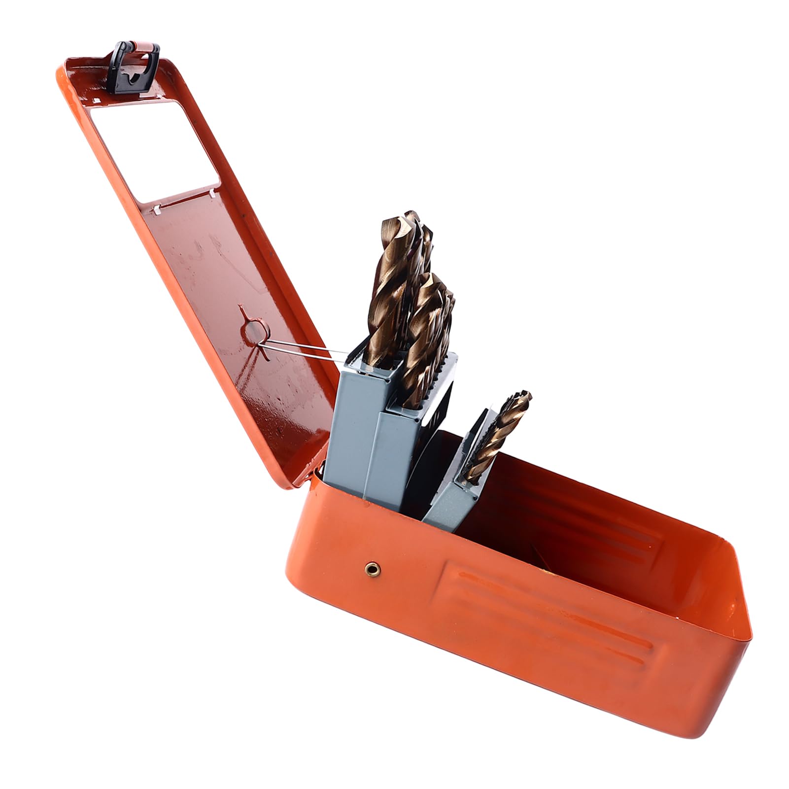 Cocoarm Juego de 25 Brocas Helicoidales de Cobalto HSS Juego de Brocas Helicoidales de 1 Mm a 13 Mm Eliminación Rápida de Virutas Resistente Al Desgaste para Hierro de Acero Inoxidable con Taladros