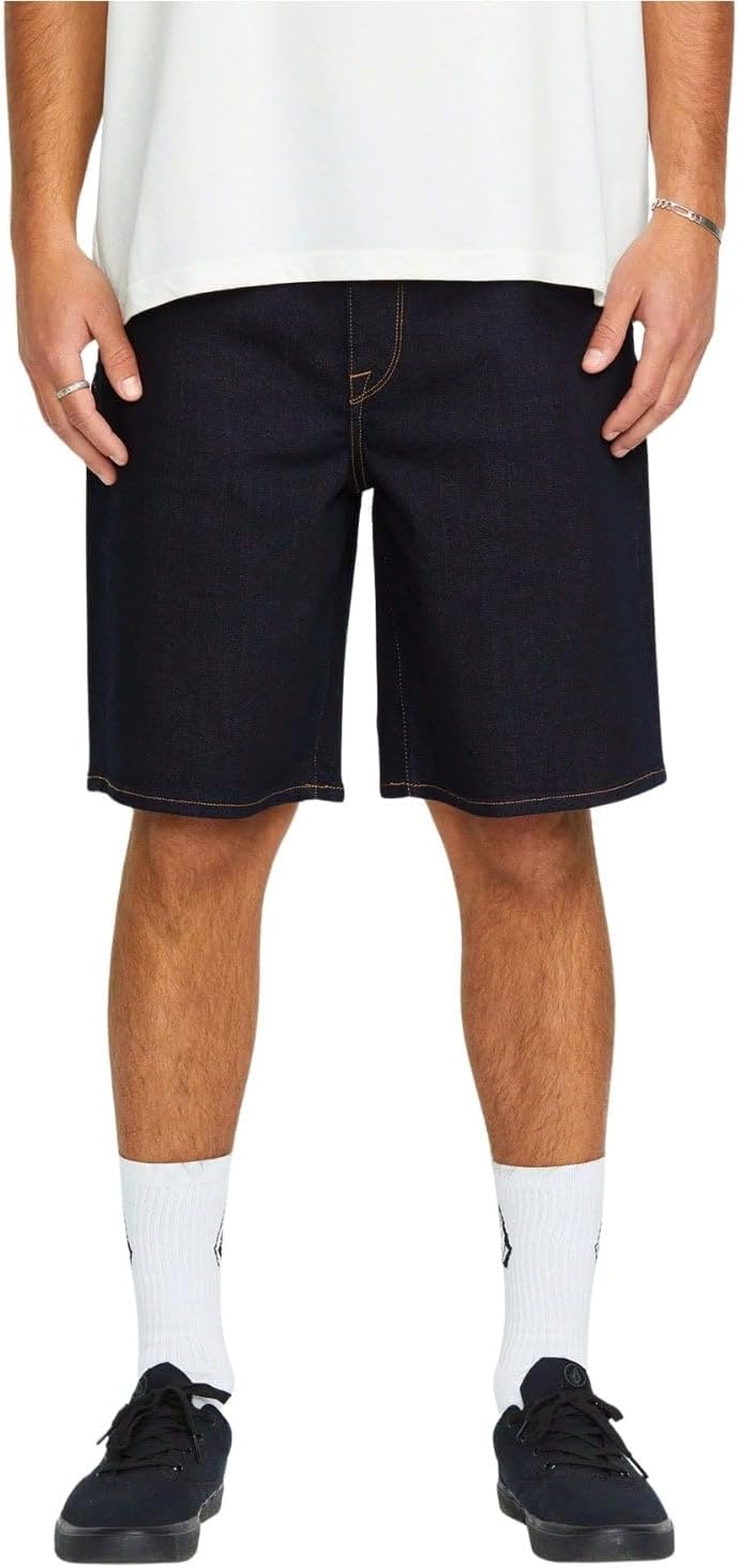 Volcom Men's Loose Billow Denim Relaxed Casual Shorts with Comfortable Fit, Lightweight & Breathable for Summer Wear