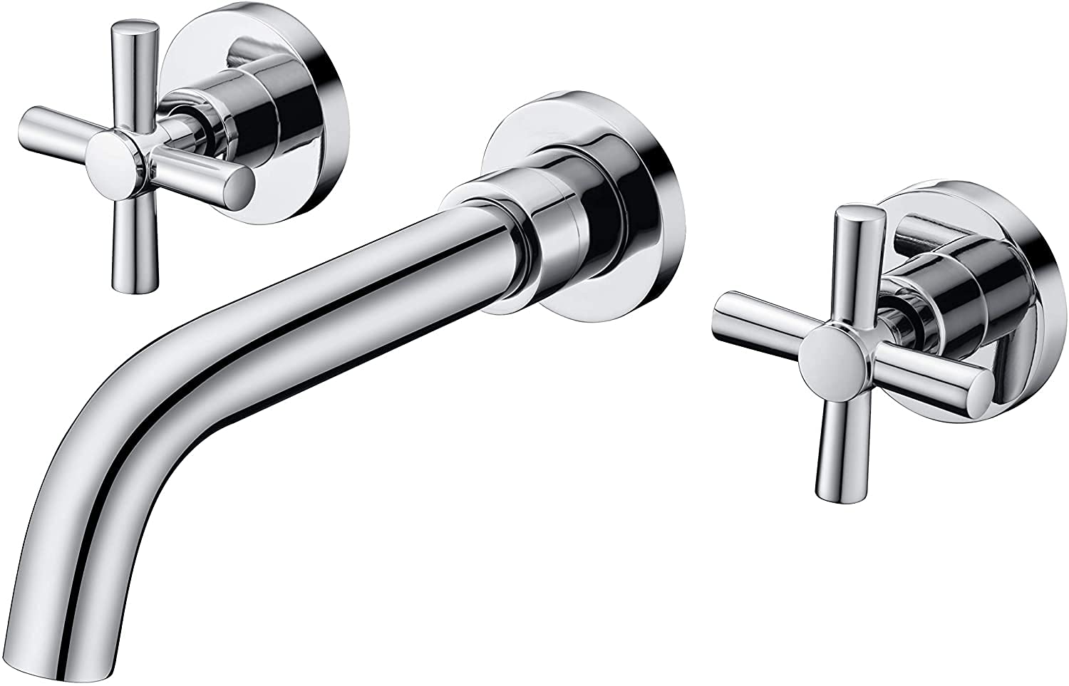 Bateria wannowa rzymska z prysznicem ręcznym S2148W-CH + bateria łazienkowa ścienna S1386CI