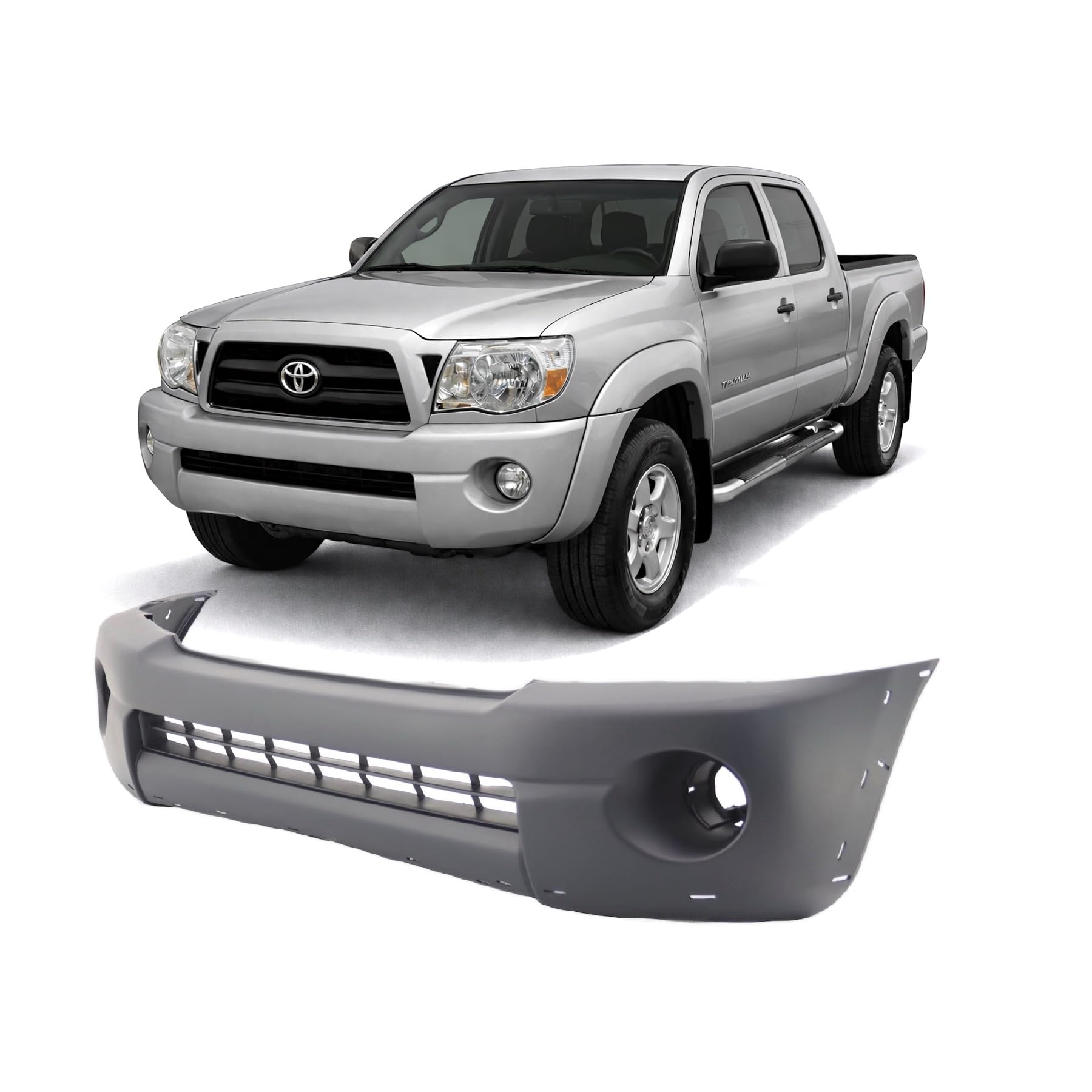 FitParts Compatible with Toyota Tacoma 2005–2011 Front Bumper Cover