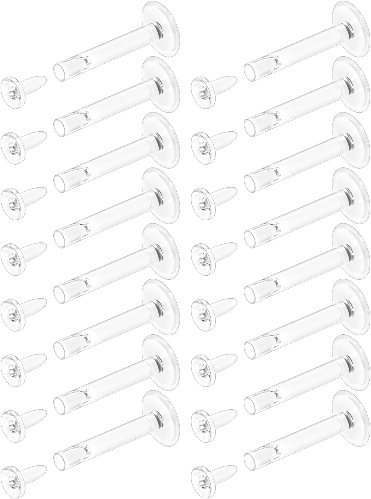 18G flat back Clear Earrings for Sports Nose Studs Silicone Plastic tragus conch cartilage Earrings Retainers Monroe Medusa Lip Rings Stud Labret Piercing Jewelry for Work Surgery 6mm 7mm 8mm