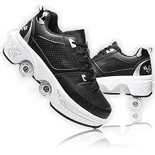 Shoes with Wheels for Girls Shoes Roller Skates Skateboard Shoes for Girls Boys Roller Shoes Hidden Wheels Multifunctional 4 Wheel Shoes for Men Women and Children