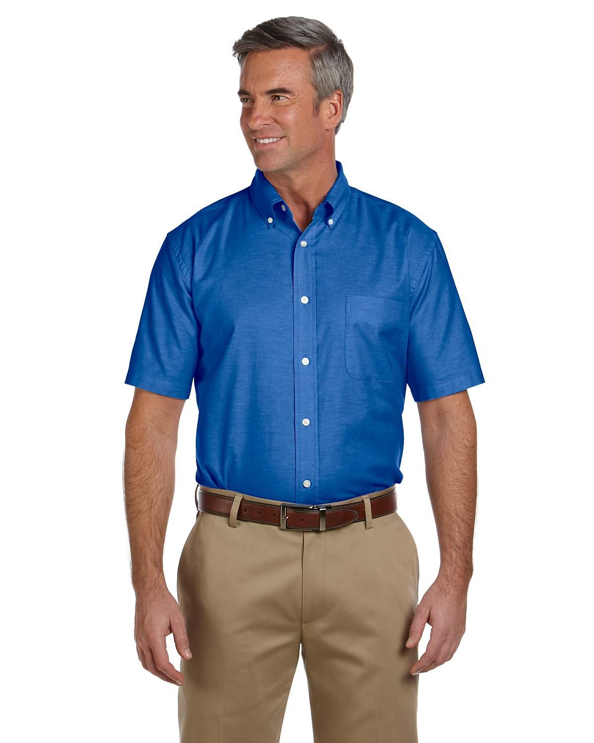 Mens Short Sleeve Oxford with Stain-Release